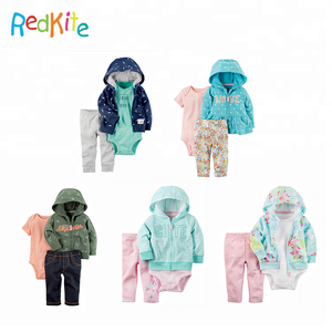 Chine usine pas cher 3 pcs organique coton bébé vêtements vêtements ensemble - Product Image 6