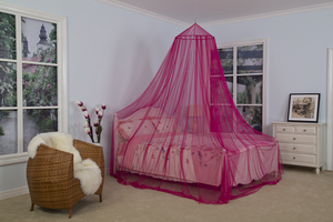 Suspendus <span class=keywords><strong>Parapluie</strong></span> Filles <span class=keywords><strong>Lit</strong></span> Rose Rouge Couleur Canopy Mosquito Net - Product Image 4