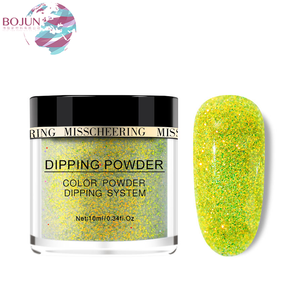 personnalisé dip couleur facile rapide holographique en gros série ongle acrylique plongeant la poudre de pigment - Product Image 2