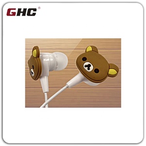 Gato de dibujos animados 3D auricular ABS auriculares, Panda Silicona - Product Image 2