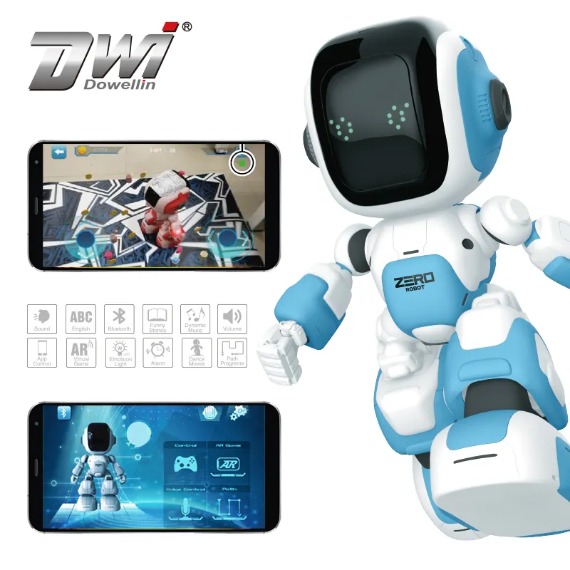 DWI 최신 미니 장난감 로봇 지능형 휴머노이드 로봇 춤 rc 로봇 유연한 관절