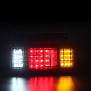 Jacquemmark — feu arrière de <span class=keywords><strong>remorque</strong></span> avec adaptateur de câblage, pour camion, led de bonne qualité, 40led, 13 broches - Product Image 3