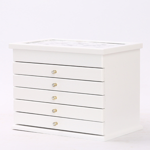Grande Contenitore di Monili di <span class=keywords><strong>Legno</strong></span>/Cassa Dei Monili Cabinet Anello del Regalo Della Collana Scatola di Immagazzinaggio Dell'organizzatore - Product Image 5