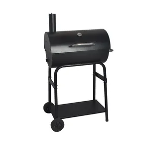 SEJR Alat Panggang BBQ, Barel Arang Hitam Klasik 82*70*127Cm