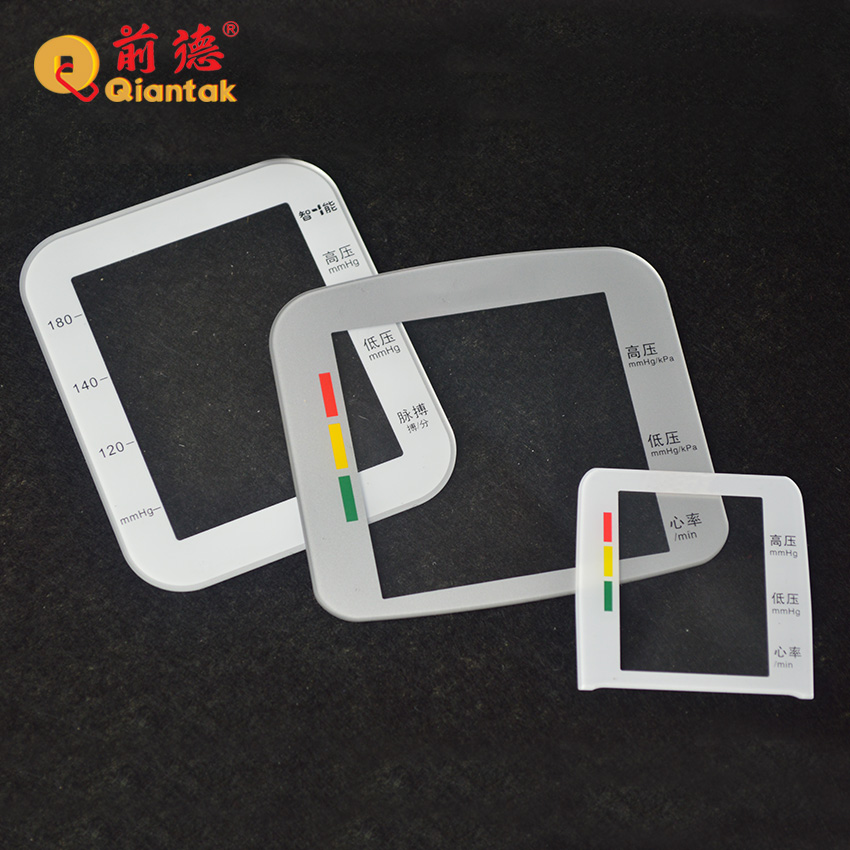 Wholesale PMMA Front Panel Control Switch Overlay Layer Waterproof Adhesive Acrylic LOGO Label Plastic Printing Acrylic Sheet