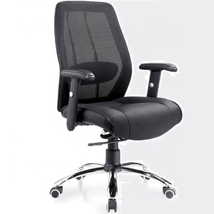 Chaise de bureau en cuir Pu confortable, siège souple, en tissu maille complet, pour ordinateur personnel, bureau - Product Image 5