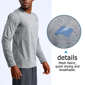 Produttore di abbigliamento sportivo da ginnastica a manica lunga da <span class=keywords><strong>uomo</strong></span> con etichetta privata personalizzata - Product Image 2