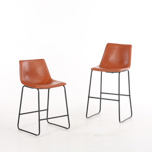 En gros en cuir contemporain chaise haute meubles industriels cuisine <span class=keywords><strong>tabouret</strong></span> <span class=keywords><strong>de</strong></span> <span class=keywords><strong>bar</strong></span> avec <span class=keywords><strong>dossier</strong></span> - Product Image 2