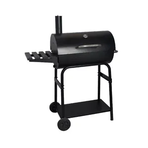 SEJR Trolley Barbecue BBQ Smoker Grill With Chimney 82x70x127cm