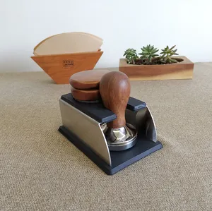 Nieuwe Ontwerp 304 Rvs Espresso Koffie Tamper Stand Barista Aanstampen Stand Station Aanstampen Stand Houder Voor Koffie Machine