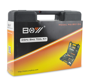 Lz8010a — Kit d'outils de réparation de vélo, boîte à outils de bicyclette, bicyclette, ensemble 26 pièces - Product Image 2