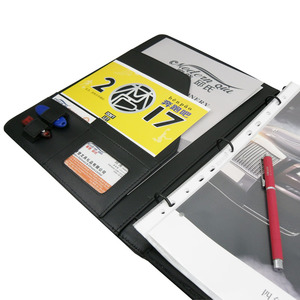 ModernQiu Kinh Doanh Tùy Chỉnh Hoàn Hảo A4 PU Da <span class=keywords><strong>3</strong></span> Vòng Chất Kết Dính - Product Image 5