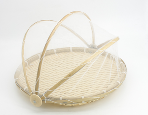 Eco amigable bambú cesta de fruta natural cesta de bambú con Red cubierta - Product Image 5