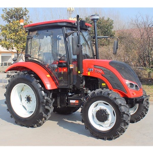 China Traktor 4x4 Mini granja 4WD Tractor compacto QLN 4*4 100HP Tractor Agricultura, precio de Tractor de equipo Agrícola de China - Product Image 3