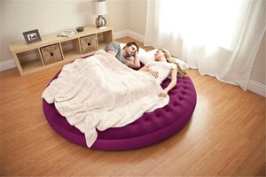 Intex-sofá cama de forma redonda para sala de estar, cama con respaldo y reposabrazos multifunción, 68661 - Product Image 3