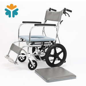 Personnes handicapées <span class=keywords><strong>Chaise</strong></span> de Toilette Portative <span class=keywords><strong>En</strong></span> Aluminium Fauteuil Roulant avec Bassin De Lit - Product Image 4
