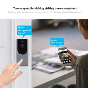 WiFi inalámbrico inteligente timbre video 720 p PIR noche visión timbre Android IOS casa inteligente Intercom sistema de timbre - Product Image 3