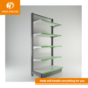 comestibles de <span class=keywords><strong>la</strong></span> pared estante de <span class=keywords><strong>la</strong></span> <span class=keywords><strong>tienda</strong></span> al por menor pantalla bastidores tapa del supermercado góndola estanterías - Product Image 4