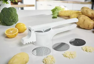 triturador manual de plástica de 3 cuchilla de acero inoxidable de patata para la venta