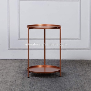 Ferro Balcone <span class=keywords><strong>Tavolino</strong></span> Da Caffè Piccola Rotonda Multi-funzione Tavola Rotonda Per Il Sofà Lato Soggiorno - Product Image 3