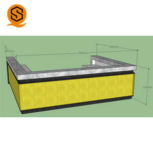 Mostrador de Barra Personalizado para Restaurante, Cafetería, Bar de Vinos, Superficie Sólida Industrial para Jugos, Leche y Té - Product Image 4