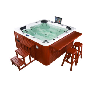 Baignoire Spa Extérieure en Acrylique Autoportante Chauffée avec Massage et Thérapie Combinée Air et Hydromassage - Product Image 1