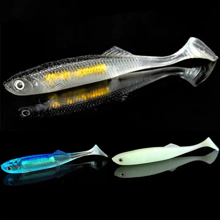 5pcs soft silicone fishing lures 90mm