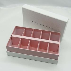 Bộ Chia Giấy Sang Trọng Cấp Thực Phẩm 10 Chiếc Hộp Quà Tặng Macaroons Tùy Chỉnh Để Đóng Gói <span class=keywords><strong>Macaron</strong></span> - Product Image 2