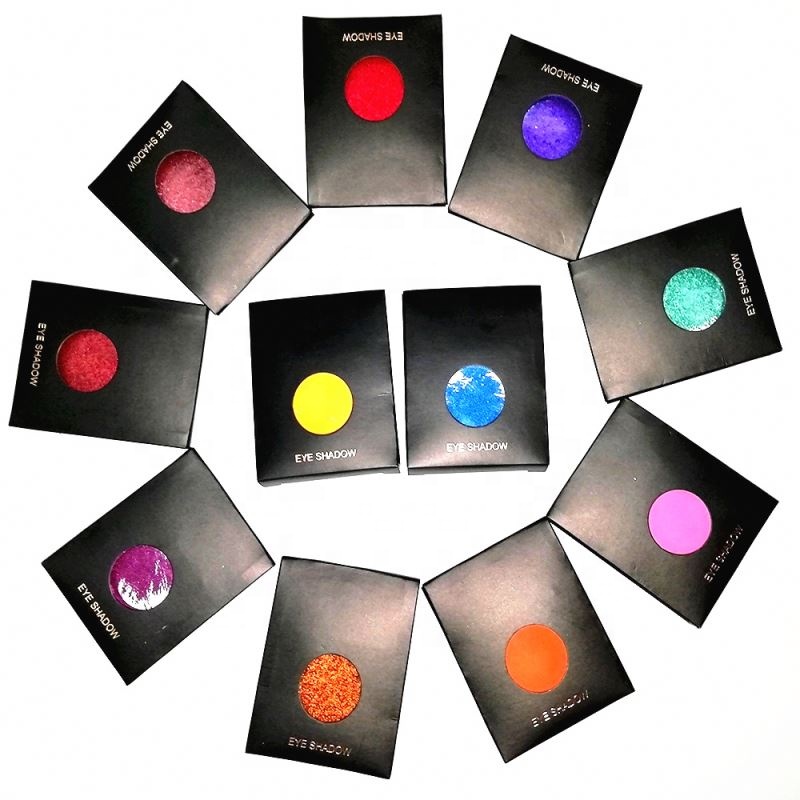 211 цветов, индивидуальный логотип, 26 мм матовые мерцающие блестящие одиночные тени для век, индивидуальная упаковочная коробка