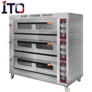 Goedkope Prijs Keuken Gas Pizza Ovens Bakkerij Apparatuur Koop/Biscuit Making Machine Gas Oven