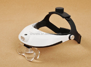 MG81001-H LED Helm Vergrootglas Optivisor Koplamp Vergrootglas 5 Lenzen Hoofd Loupe - Product Image 2