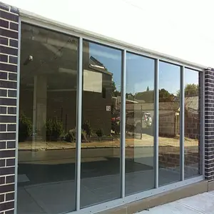 Acoustics Sealing Aluminum Fixed Window With Clear Glass