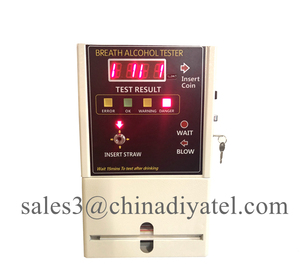 เหรียญดำเนินการการใช้โทรศัพท์มือถือ Sensor Breathalyzer/Digital Breath Alcohol Tester/<span class=keywords><strong>Breathalyser</strong></span> <span class=keywords><strong>Vending</strong></span> <span class=keywords><strong>Machine</strong></span> สำหรับวัด BAC - Product Image 3