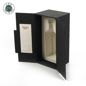Negro elegante papel de licor caja de regalo con cerradura estilo de libro de caja de cartón <span class=keywords><strong>para</strong></span> rojo de embalaje de <span class=keywords><strong>vino</strong></span> - Product Image 5