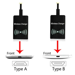 אנדרואיד Qi מטען אלחוטי מקלט מיקרו USB טעינת מתאם עבור Sony כל מיקרו-USB טלפונים חכמים אוניברסלי
