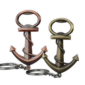 <span class=keywords><strong>Porte</strong></span>-clés décapsuleur ancre de <span class=keywords><strong>bateau</strong></span> en alliage de zinc avec logo <span class=keywords><strong>personnalisé</strong></span>, style vintage, cadeau marin créatif pour invités de mariage - Product Image 1