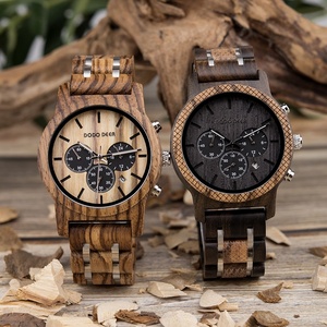 Montre-bracelet à quartz, mode, bois naturel, bracelet en acier inoxydable, luxe, sport, date automatique, cadran à aiguilles, chronographe, boîtier de 5 mm, unisexe - Product Image 5