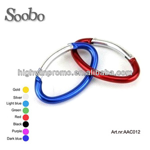 5-8 cm de aluminio oval en forma de mosquetón venta al por mayor - Product Image 1