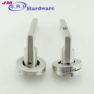 Rắn không gỉ l-hình dạng sang trọng cửa xử lý với khóa cơ chế phong cách thiết kế hiện đại - Product Image 5