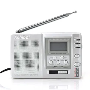 Hoge Selectiviteit Fm/Mw/Sw 9 Band Radio Met Klok En Digitale Display