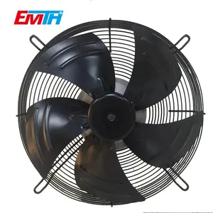 Ventilador axial ce 400 mm 16in ventilador de fluxo, rotor externo, alimentado por ventilador axial