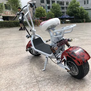 Yeni küçük iki tekerlek ile citycoco elektrikli scooter tek koltuk