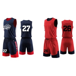 Abbigliamento da basket traspirante con Design personalizzato, uniforme da basket a basso costo reversibile - Product Image 2