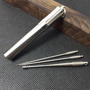 Reizen EDC tool Ti waterdichte titanium tandenstoker houder capsule met sleutelhanger - Product Image 4