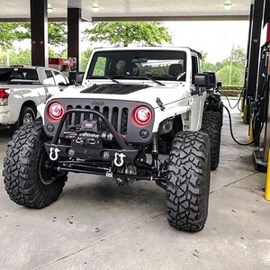 Jeep Wrangler Jeep 4X4 faros HID con el diablo Ojo de demonio Angel LED Halo <span class=keywords><strong>ojos</strong></span> - Product Image 6