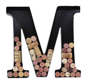 Fuente <span class=keywords><strong>de</strong></span> la fábrica casa decoración <span class=keywords><strong>de</strong></span> la pared <span class=keywords><strong>de</strong></span> metal letra M, soporte <span class=keywords><strong>de</strong></span> corcho del vino - Product Image 1