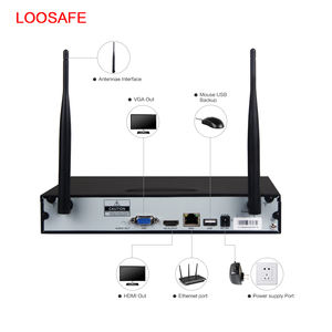 4CH 1080 p HD cámara inalámbrica de seguridad de red IP WiFi sistema NVR kit <span class=keywords><strong>2</strong></span>.0 megapíxeles sistema al aire libre - Product Image 5