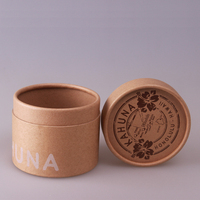 Boîtes rondes en papier personnalisées en carton, pour pots de verre/cylindres, tube d'emballage en carton imprimé, boîtes d'emballage pour cosmétique, 50 pièces