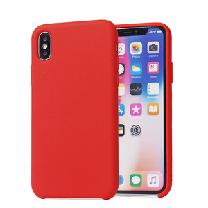 Pour Coque iPhone X XS Max <span class=keywords><strong>XR</strong></span> 8 <span class=keywords><strong>Luxe</strong></span> Microfibre En Caoutchouc Liquide Étui En Silicone - Product Image 2