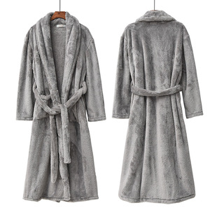 Peluche Caldo Paio di Pigiama A Buon Mercato Traspirante Cintura In Vita Regolabile Abito Peluche del Panno Morbido Kimono Collo a Scialle Accappatoio Caldo Delle Donne Abiti - Product Image 5
